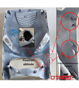 Face avant ZIP adaptable PIAGGIO 2T/4T Accueil sur le site du spécialiste des deux roues O-TAKET.COM