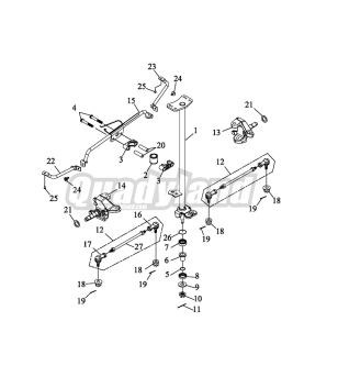 Support d'aile droit Baja/Enduro origine TRITON Accueil sur le site du spécialiste des deux roues O-TAKET.COM