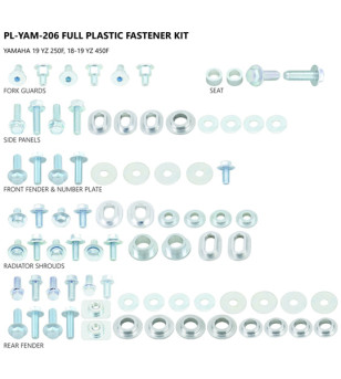 KIT VISSERIE PLASTIQUE UFO ADAPT. YAMAHA YZF 250 19-21/YZF 450 18-21