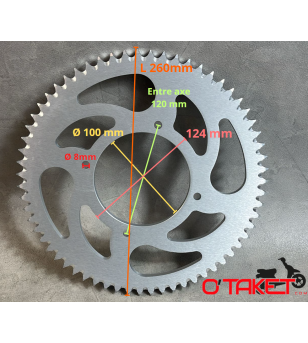 Couronne SUPERSPROX RR adaptable BETA 125 LC (63Dts/428) Accueil sur le site du spécialiste des deux roues O-TAKET.COM