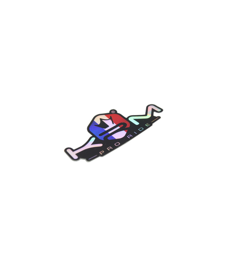 AUTOCOLLANT KRM PRO RIDE HOLOGRAPHIQUE BLEU BLANC ROUGE