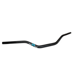 GUIDON MECABOITE/MOTO KRM OVERSIZED28.6 ALU KRM PRO RIDE SANS MOUSSE- NOIR/TURQUOISE