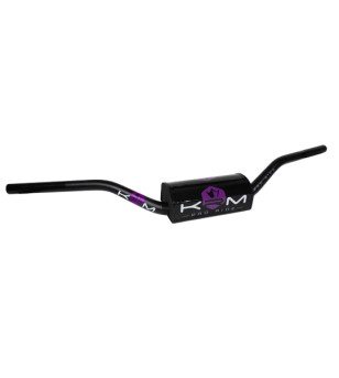 GUIDON MECABOITE/MOTO KRM OVERSIZED28.6 ALU KRM PRO RIDE AVEC MOUSSE- NOIR/VIOLET