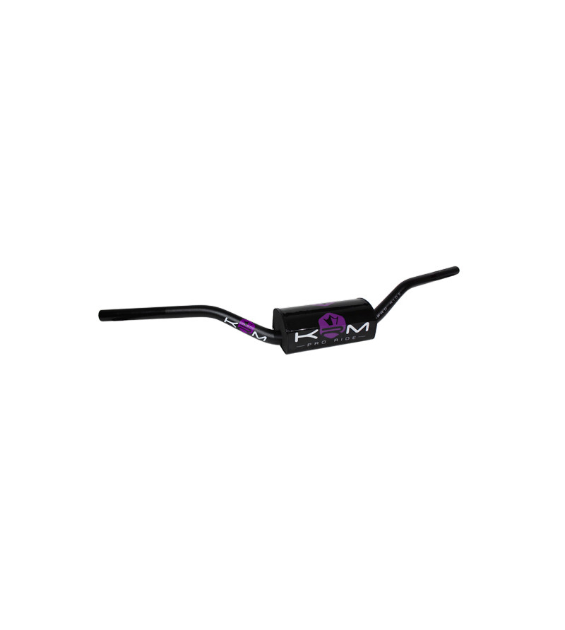 GUIDON MECABOITE/MOTO KRM OVERSIZED28.6 ALU KRM PRO RIDE AVEC MOUSSE- NOIR/VIOLET