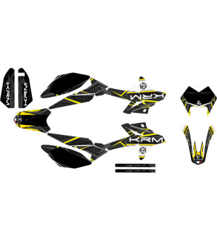 KIT DECO/AUTOCOLLANT KRM ADAPT. BETA RR 2011-2020 - JAUNE