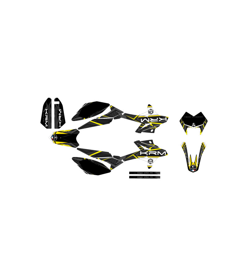 KIT DECO/AUTOCOLLANT KRM ADAPT. BETA RR 2011-2020 - JAUNE