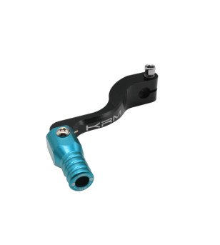 SELECTEUR VITESSE KRM ADAPT. AM6 ALU NOIR/TURQUOISE (REPLIABLE)