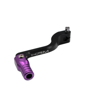 SELECTEUR VITESSE KRM ADAPT. DERBI SENDA ALU NOIR/VIOLET (REPLIABLE)