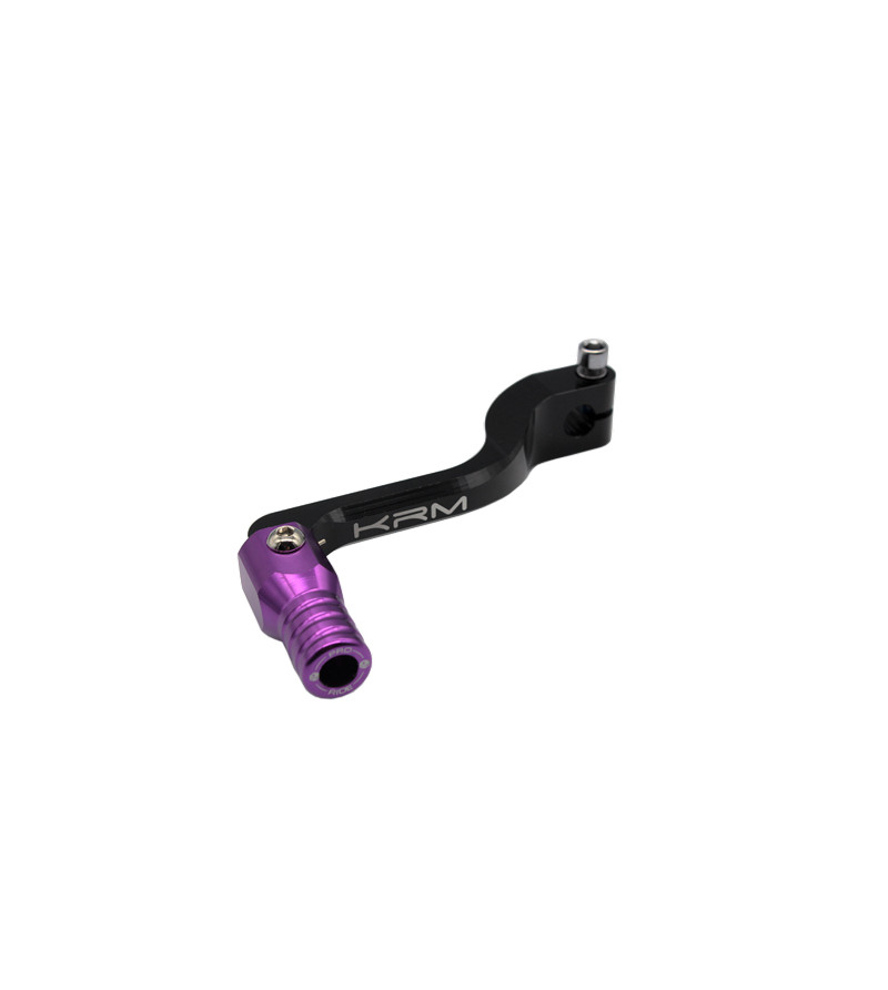 SELECTEUR VITESSE KRM ADAPT. DERBI SENDA ALU NOIR/VIOLET (REPLIABLE)