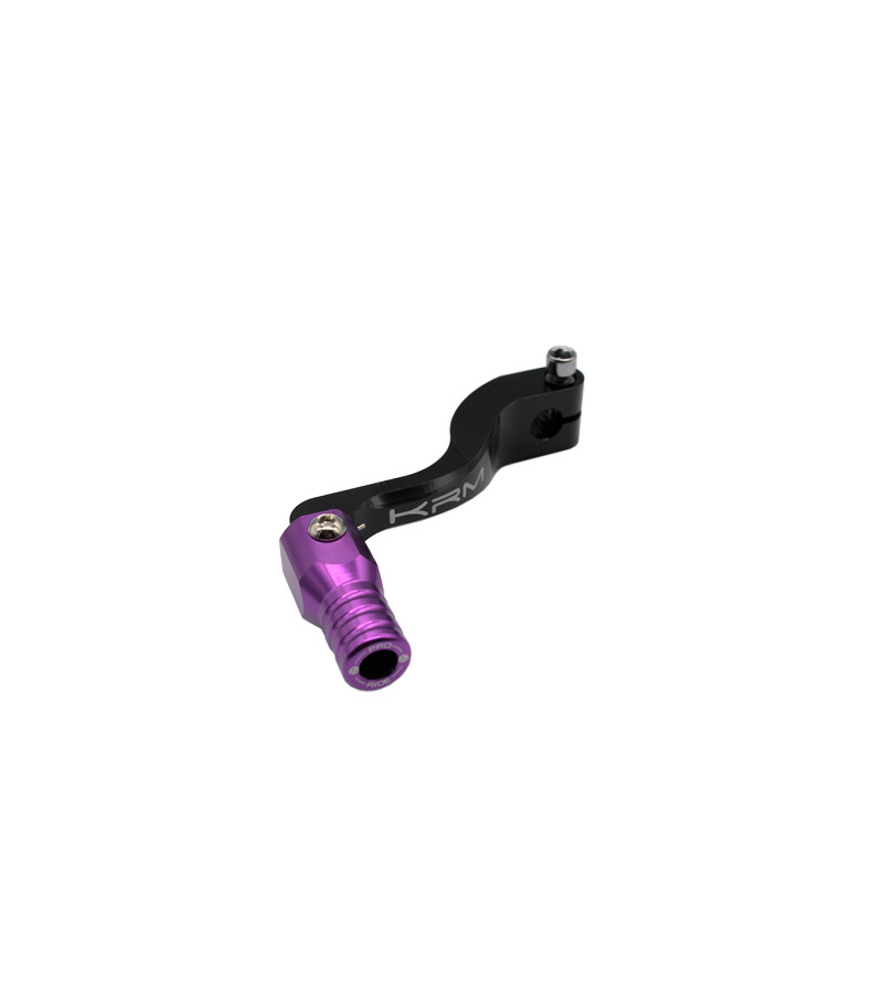 SELECTEUR VITESSE KRM ADAPT. AM6 ALU NOIR/VIOLET (REPLIABLE)