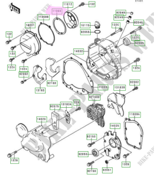 Joint de carter alternateur Z/ZR Zephir... origine KAWASAKI 550/750