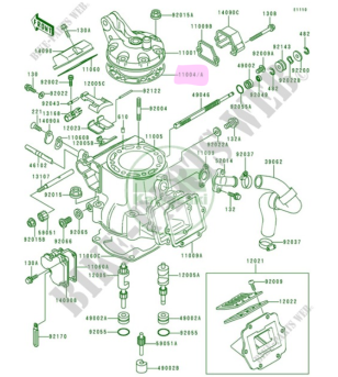 Joint de culasse KX250 origine KAWASAKI