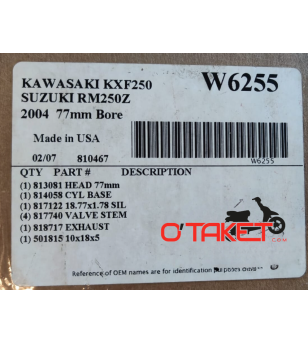 Kit joint haut moteur W6255 WISECO KXF250/RM250Z adaptable KAWASAKI/SUZUKI