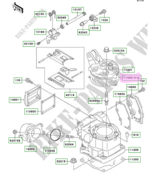 Joint de culasse KX125 origine KAWASAKI