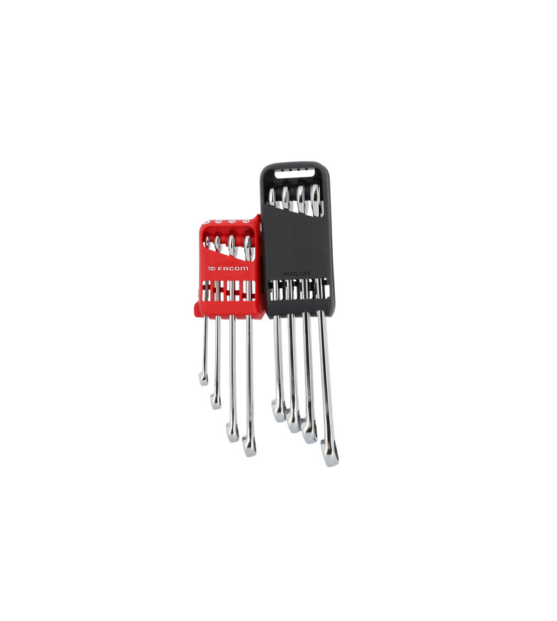 JEU DE 8 CLÉS MIXTES LONGUES OGV GRIP 441 (8 À 19 MM) SUR ÉTUI JP FACOM