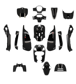 CARROSSERIE SCOOTER TUN'R KIT ADAPT. SYM FIDDLE 3 50/125 2014-2020 NOIR BRILLANT (PEINT) SCOOTER sur le site du spécialiste d...