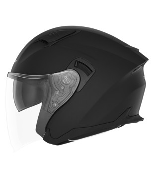 CASQUE JET DOUBLE ECRAN NOX N130 NOIR MAT T53-54 XS - CE 22.06