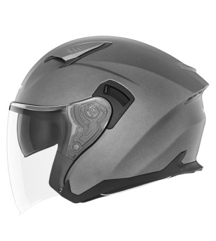 CASQUE JET DOUBLE ECRAN NOX N 130 TITANIUM MAT T53-54 XS - CE 22.06