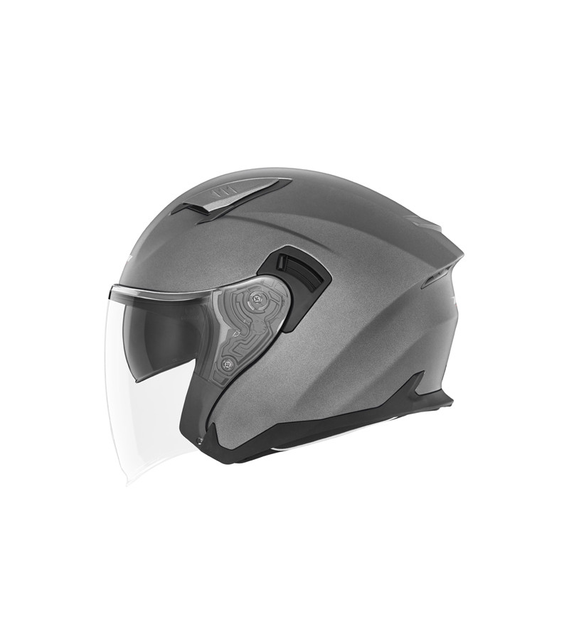 CASQUE JET DOUBLE ECRAN NOX N 130 TITANIUM MAT T59-60 L - CE 22.06