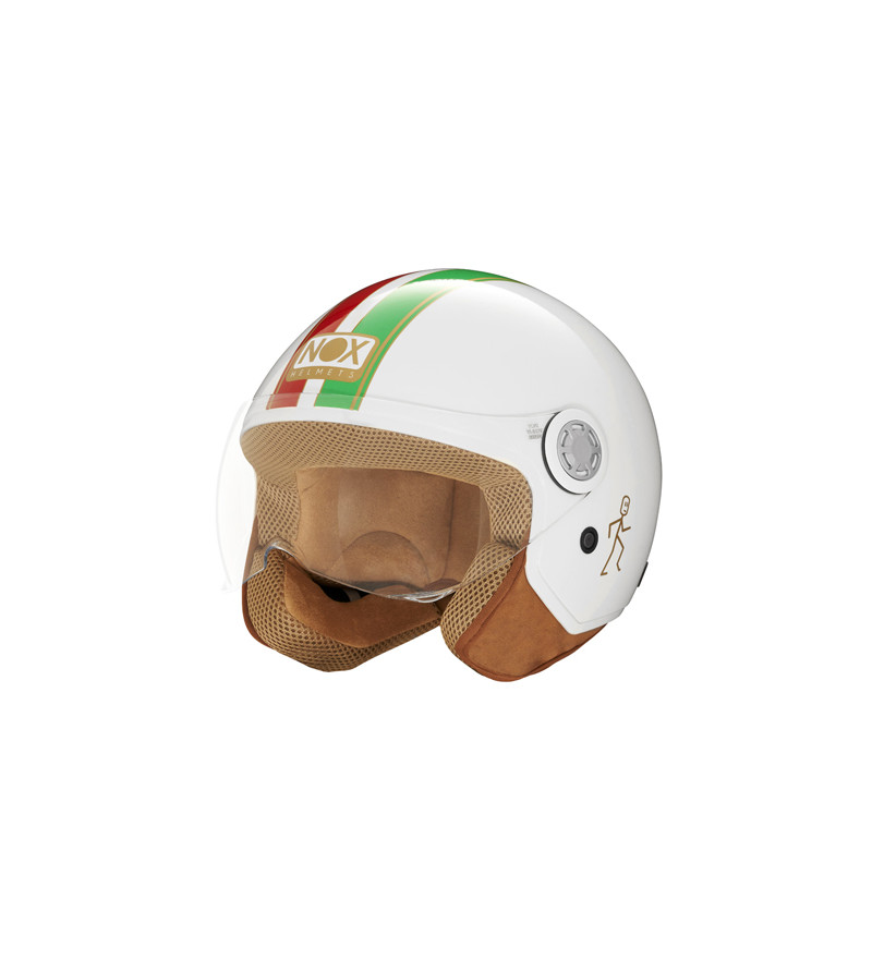 CASQUE JET NOX N210 EVO BLANC ITALIE T61-62 XL - CE 22.06