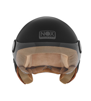 CASQUE JET NOX N210 EVO NOIR MAT T53-54 XS - CE 22.06