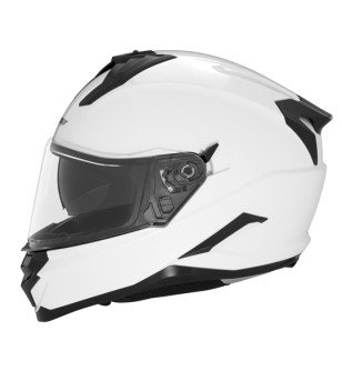 CASQUE INTEGRAL DOUBLE ECRAN  NOX N304S BLANC PERLE T53-54 XS - CE 22.06