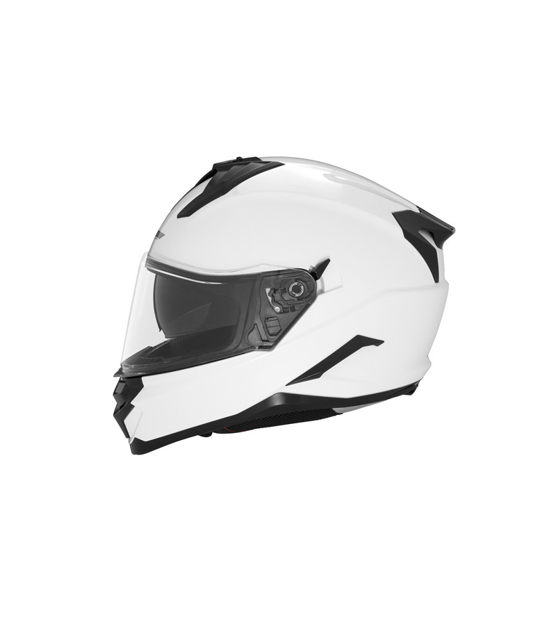 CASQUE INTEGRAL DOUBLE ECRAN  NOX N304S BLANC PERLE T53-54 XS - CE 22.06