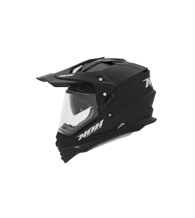 CASQUE CROSS DOUBLE ECRAN NOX N312 NOIR MAT T57-58 M - CE 22 .06