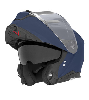 CASQUE MODULABLE NOX N967 BLEU MATMETALLISE  T53-54 XS - CE 22.06