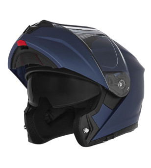 CASQUE MODULABLE NOX N968 BLEU MAT METALLISE  T57-58 M - CE 22.06