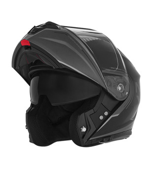 CASQUE MODULABLE NOX N968 TOMAK NOIR MAT TITANIUM T53-54 XS - CE 22.06