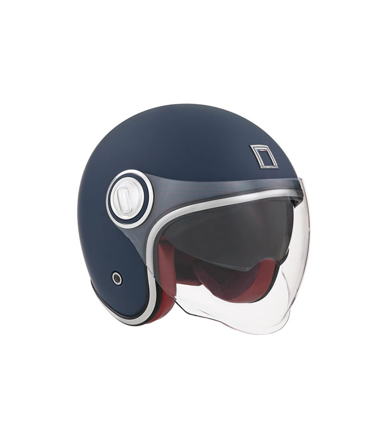 CASQUE JET NOX PREMIUM HERITAGE BLEU MAT T59-60 L - CE 22.06