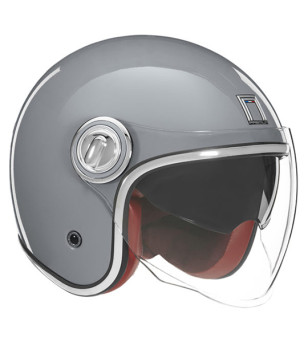 CASQUE JET NOX PREMIUM HERITAGE GRIS NARDO T53-54 XS - CE 22.06