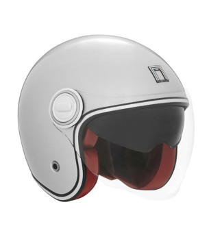 CASQUE JET NOX PREMIUM HERITAGE ARGENT T53-54 XS - CE 22.06