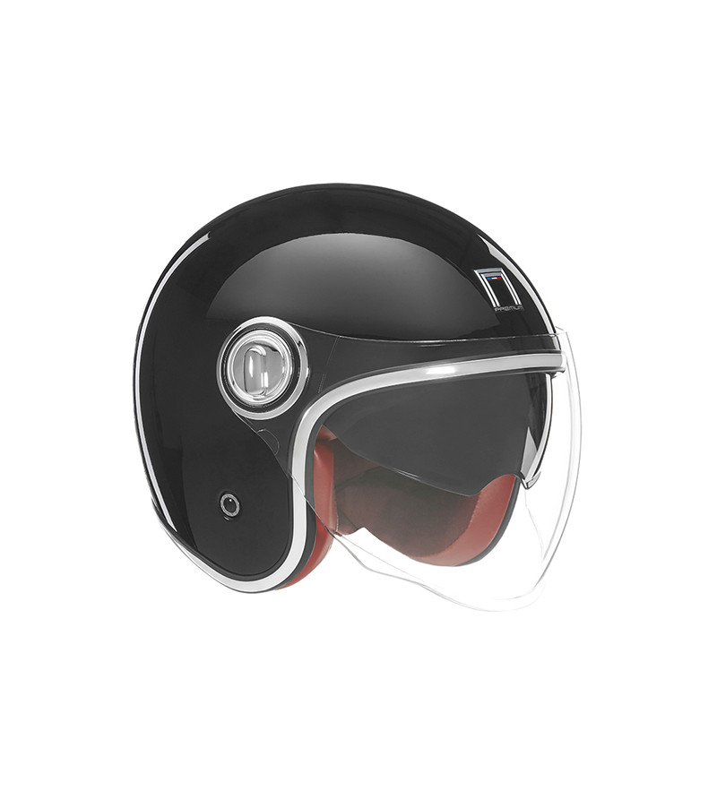 CASQUE JET NOX PREMIUM HERITAGE NOIR PAILLETE T59-60 L - CE 22.06