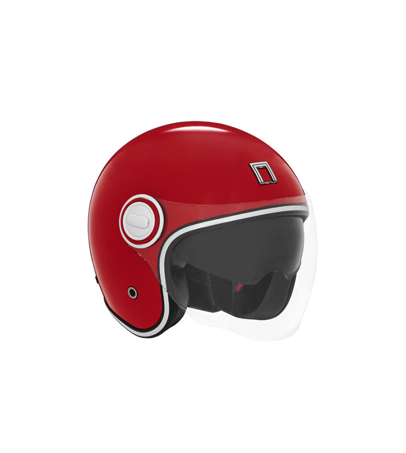 CASQUE JET NOX PREMIUM HERITAGE ROUGE BRILLANT T57-58 M - CE 22.06