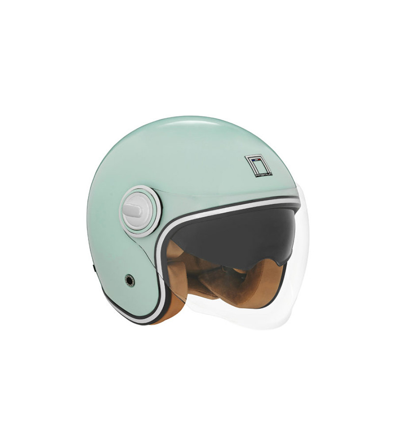 CASQUE JET NOX PREMIUM HERITAGE VERT D EAU T59-60 L - CE 22.06