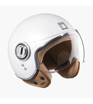 CASQUE JET NOX PREMIUM IDOL BLANC PERLE T53-54 XS - CE 22.06