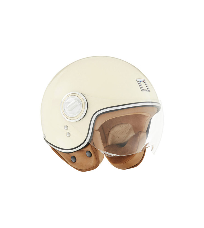 CASQUE JET NOX PREMIUM IDOL CREME BRILLANT T61-62 XL - CE 22.06