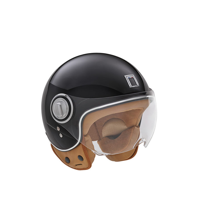 CASQUE JET NOX PREMIUM  IDOL NOIR BRILLANT T53-54 XS - CE 22.06