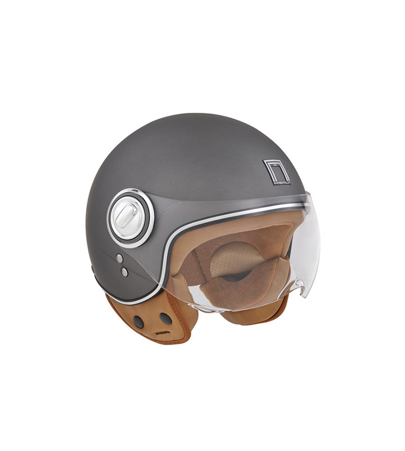 CASQUE JET NOX PREMIUM IDOL  TITANIUM MAT T61-62 XL - CE 22.06