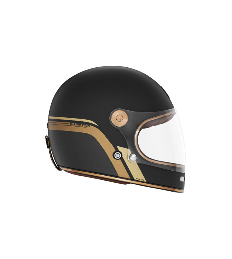 CASQUE INTEGRAL NOX PREMIUM REVENGESTROBE NOIR MAT OR T59-60 L - CE 22.06