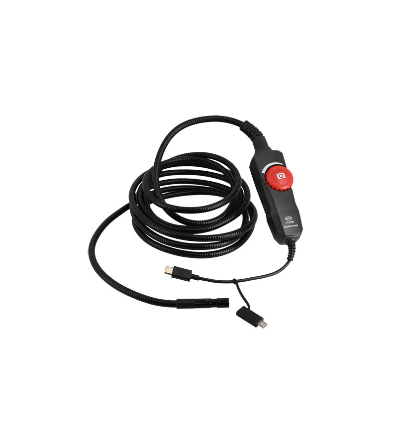 ENDOSCOPE DIGITAL USB - FIBRE OPTIQUE 3M (TRANSMISSION SUR SMARTPHONE OU TABLETTE)