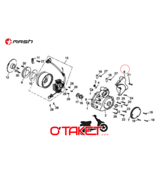 Couvercle/Cache pignon Fifty/Dirt track origine MASH Accueil sur le site du spécialiste des deux roues O-TAKET.COM